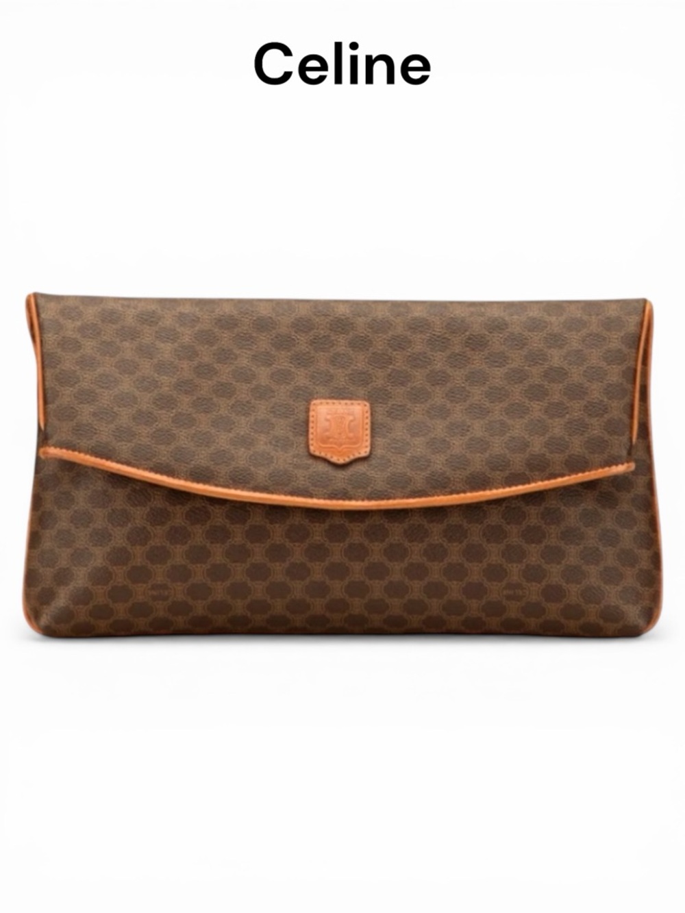 CELINE Macadam Triomphe Large Clutch Beautiful condition!